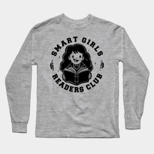Smart Girls Readers Club Funny Books  - Light Long Sleeve T-Shirt
